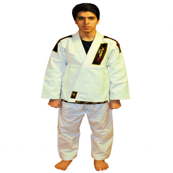 Hawk Brazilian Ju Jutsu Martial Arts Suit, Double-Stitched, 100% Cotton - Image 2